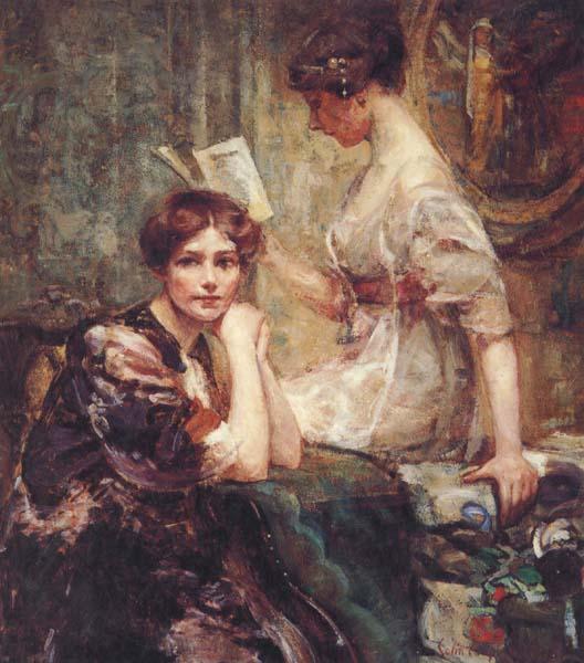 Colin Campbell Cooper Two Women oil painting image